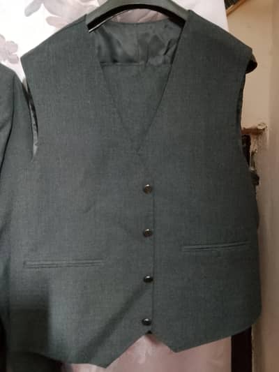 Grey 3 piece coat pent with waskit and white cotton shirt  for sale