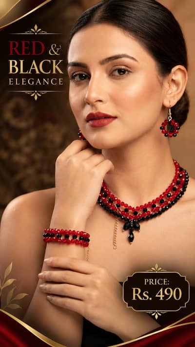 Jewelry Set Floral Elegance, Timeless Beauty!