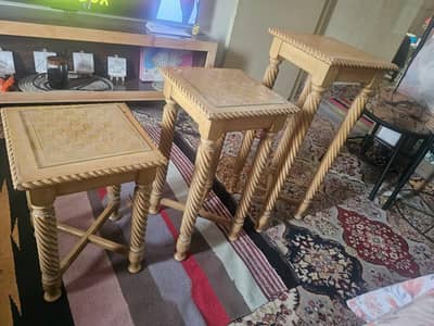 set of three coffee tables