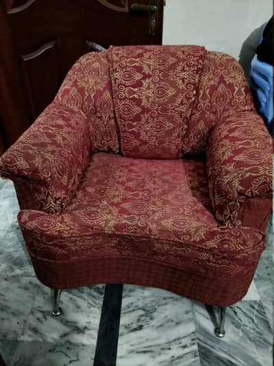 Single sofa for sale. (2nd is defective, can take for free