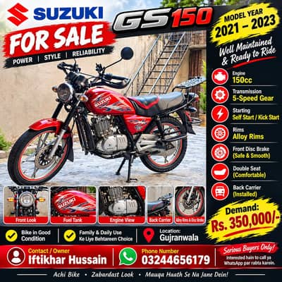 suzuki GS 150CC  bike