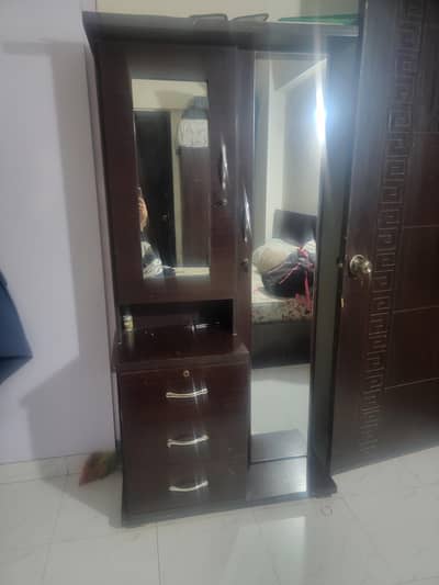 bed with dressing side tables and matress