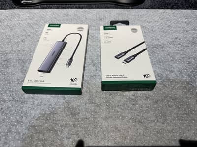 Ugreen ( 6 in 1 ) type c Dongle Converter + Type c extender Ugreen