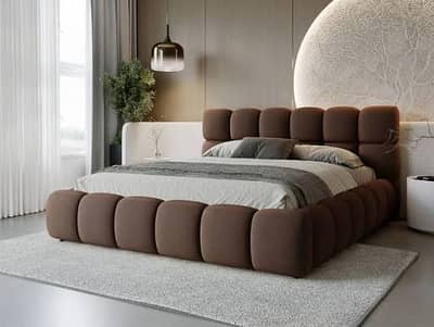 Bed Set/Double Bed/King Size Bed/Poshish Bed/Wooden Bed/Bubble Bed Se