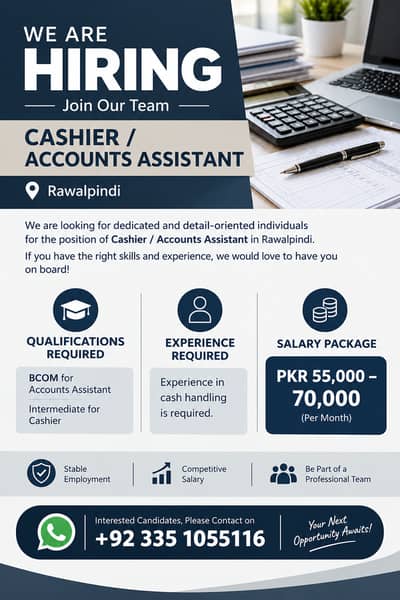 Cashier / Accounts Assistant