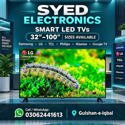 SUNDAY OFFER 50" INCHES HISENSE ANDROID LED TV 4K BORDER LESS VOICE