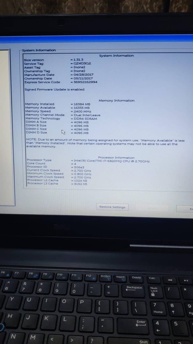 Dell Precision 7710 workstation 6