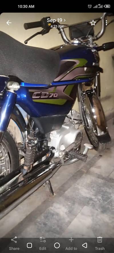 Honda CD 70 Blue Colour