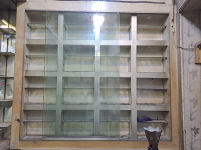 racks for shop with fancy lights