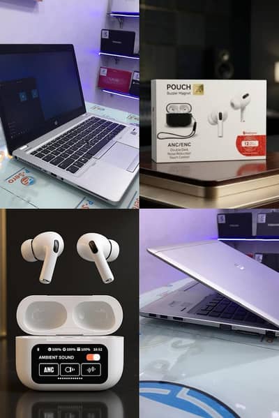 HP Folio i5 Laptop with Charger & Earbuds