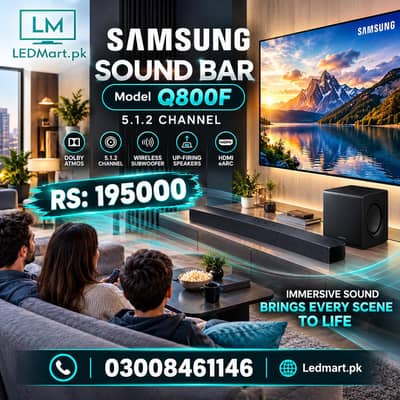 SAMSUNG SOUND BAR Q800F 5.1 2 THE REAL CINEMA AT HOME