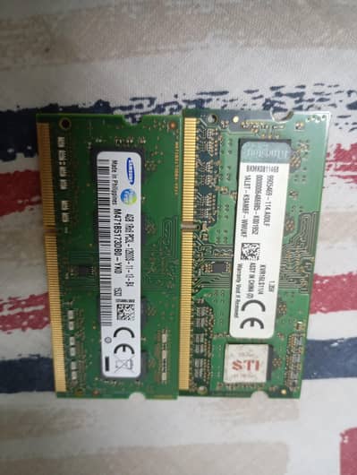 4 gb x2 ddr3 laptop ram for sale