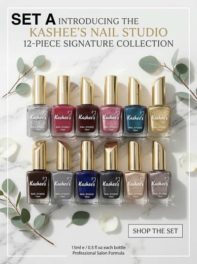 *KASHEES NAIL PAINTS SET OF 12*  *RS 2199/-* *FREE DELIVERY*