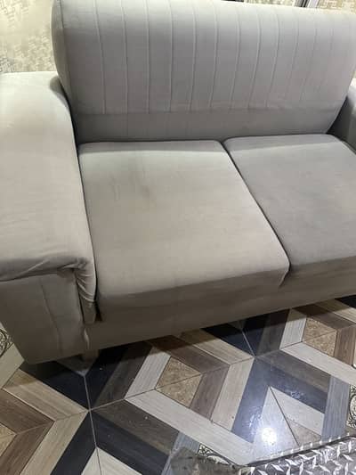6 seater sofa and table for sale