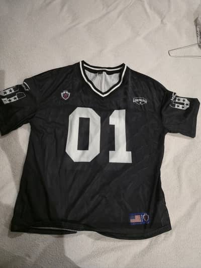 black athletic mesh jersey legendary - 01