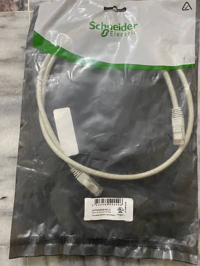 Cat6 Cable 1 Meter Original Schneider Electric UTP Patch Cord Grey 1m