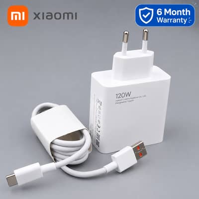 Xiaomi 120W EU Plug QC3.0 Fast Quick Wall Charger with Cable