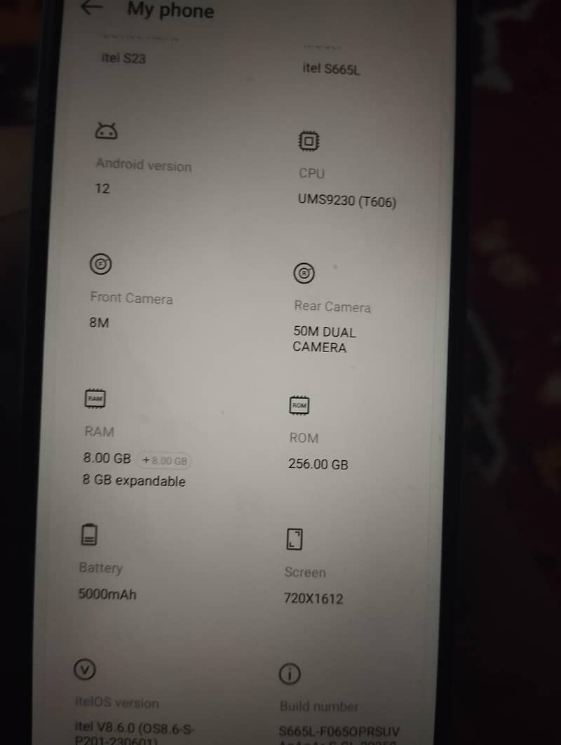 Itel S23 5