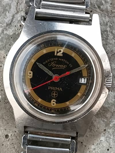 Vintage West End Watch Co Sowar Prima Swiss Made Mechanical Watch