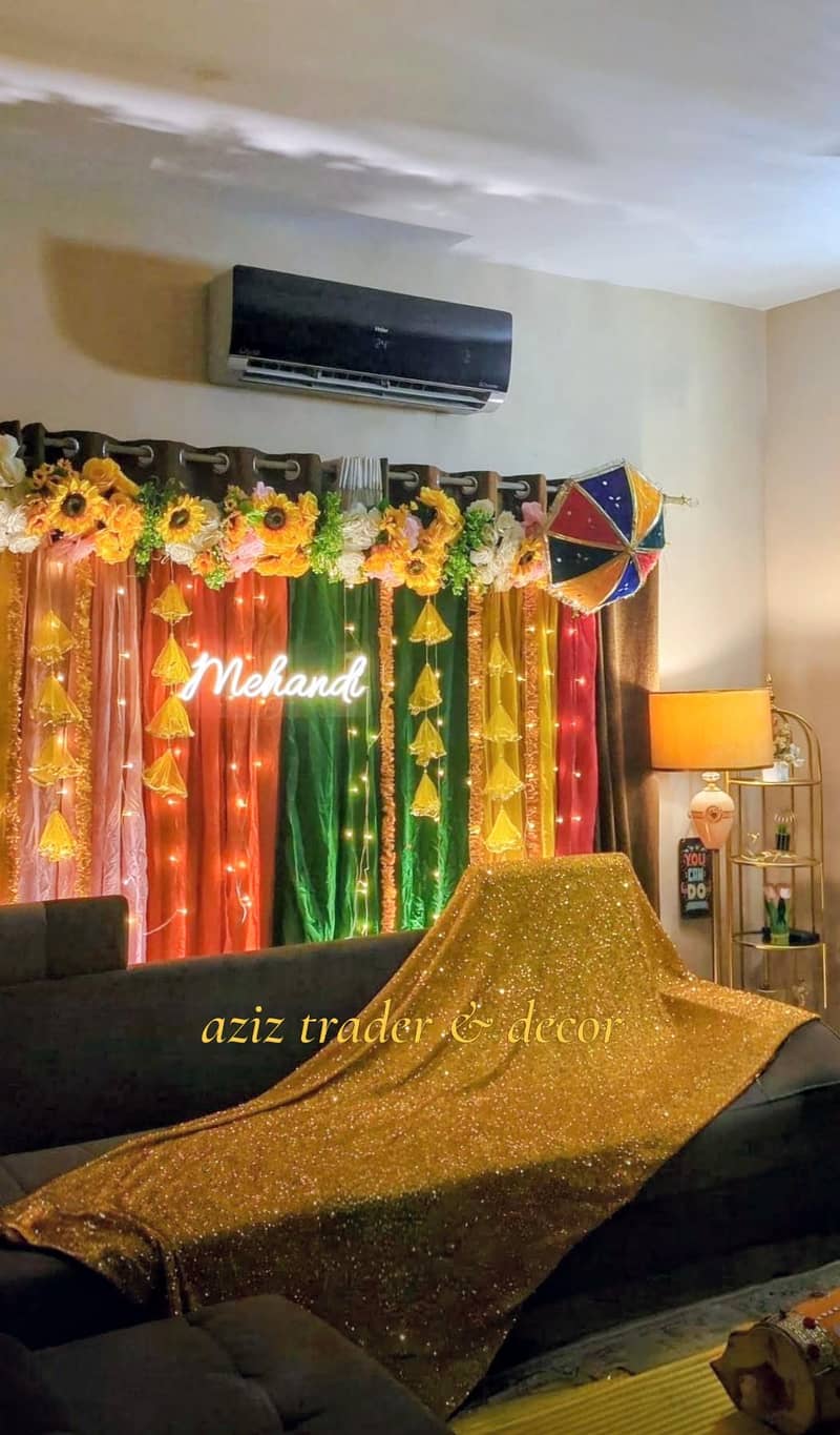 Mattress for rent | wedding lights | Flower decor | Event Services ...