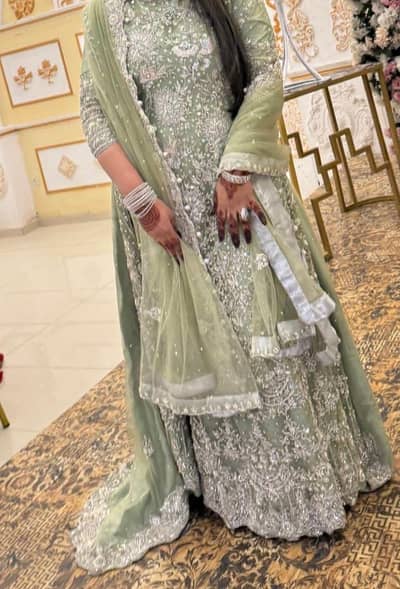 Walima Maxi Heavy Hand Work long Tailed