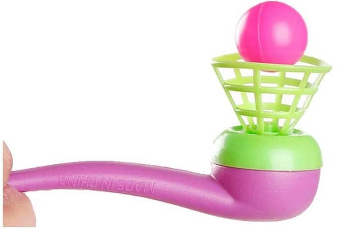 Floating Blow Pipe Balls Game Toys, Floating Blow Pipe And Balls Balance Blowing Toys, Stress Reliever Balance Blowing Toys For Toddlers Kids Adults Funny D R6190