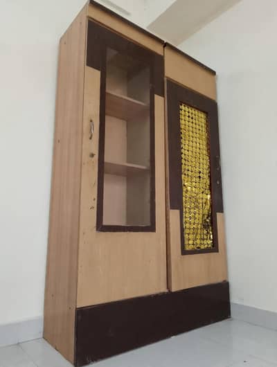 Wooden Crockery Divider Almari 2 Door -