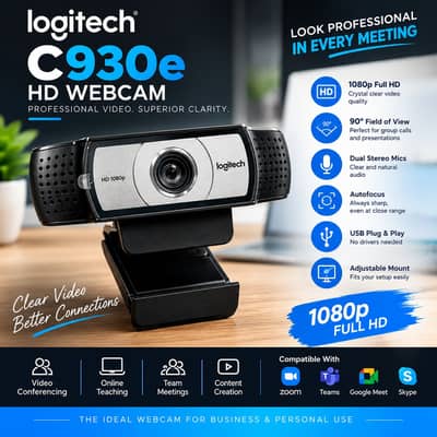 Logitech C930e HD Webcam 1080p