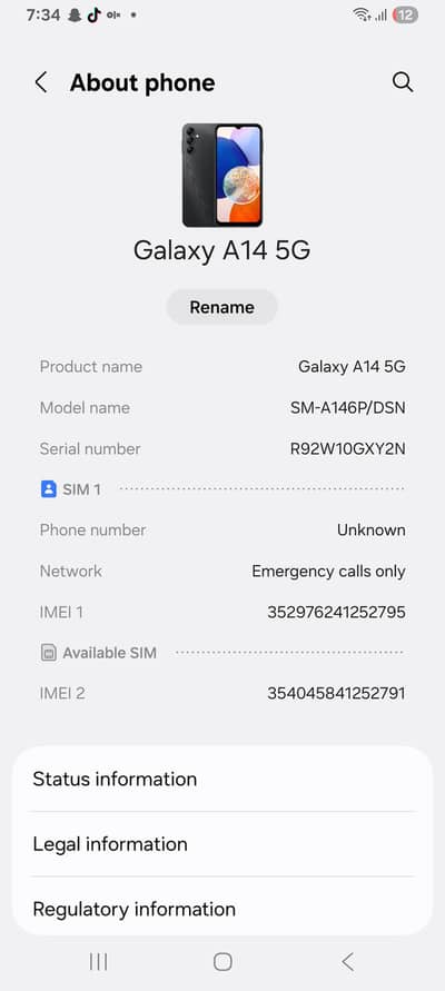 Samsung Mobile A14
