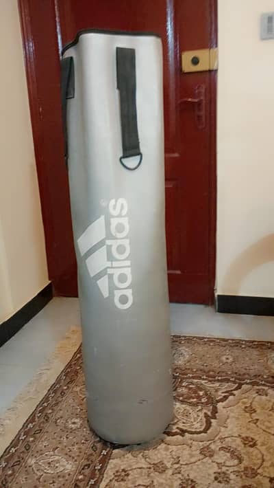 boxing bag and gloves