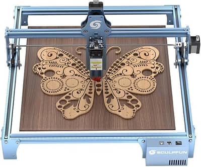 SCULPFUN S9 Laser Cut & Engraving with Extension + Rotatory roller kit