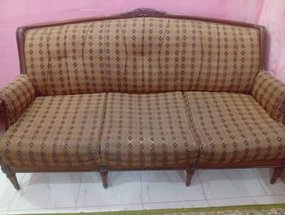 wood sofa set