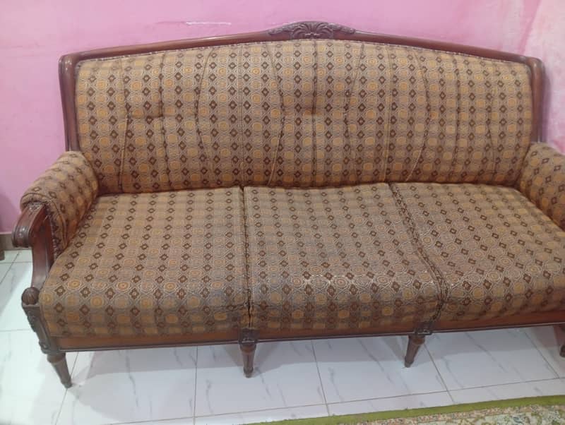 wood sofa set 1