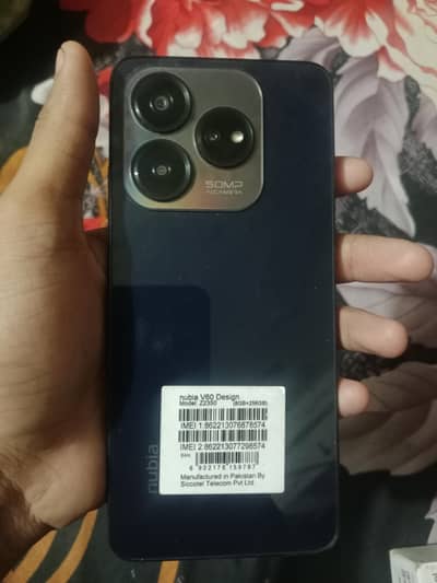 Nubia v60 design storage 8 Ram 256 GB