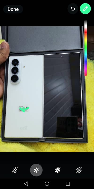 Samsung galaxy Z Fold 8 ultra Cream 512gb Nonpta Nonactive Boxopen