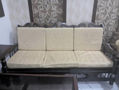 wood sofa brown colour k han