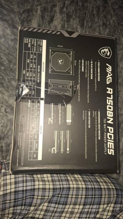 MSI MAG A750BN PCIE5 750W 80+ Bronze PSU – PCIe 5.0 Ready