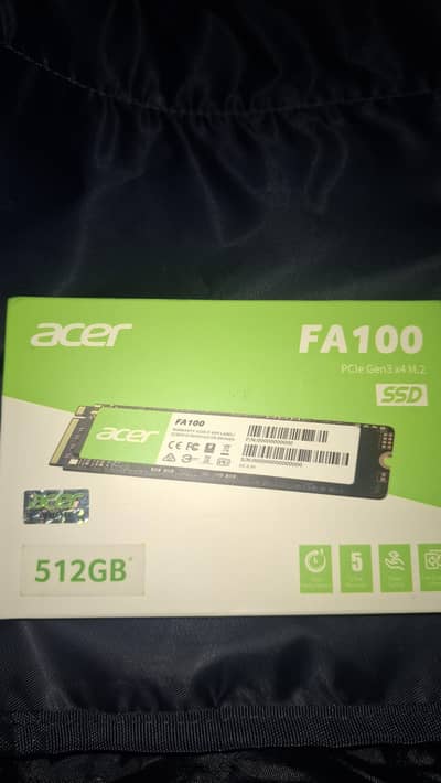 Acer FA100 512GB PCIe Gen3 NVMe M. 2 SSD – Fast & Reliable