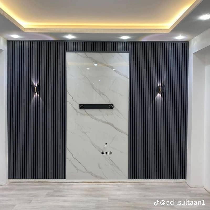 Wpc wall panel-Wpc fluted panel-Pvc wallpanel-Solid panel-panelling 9