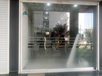 Glass door cabin