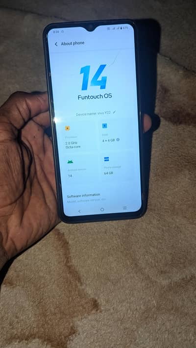 vivo Y22 ALL OK 4 64GB 10by 9 condition