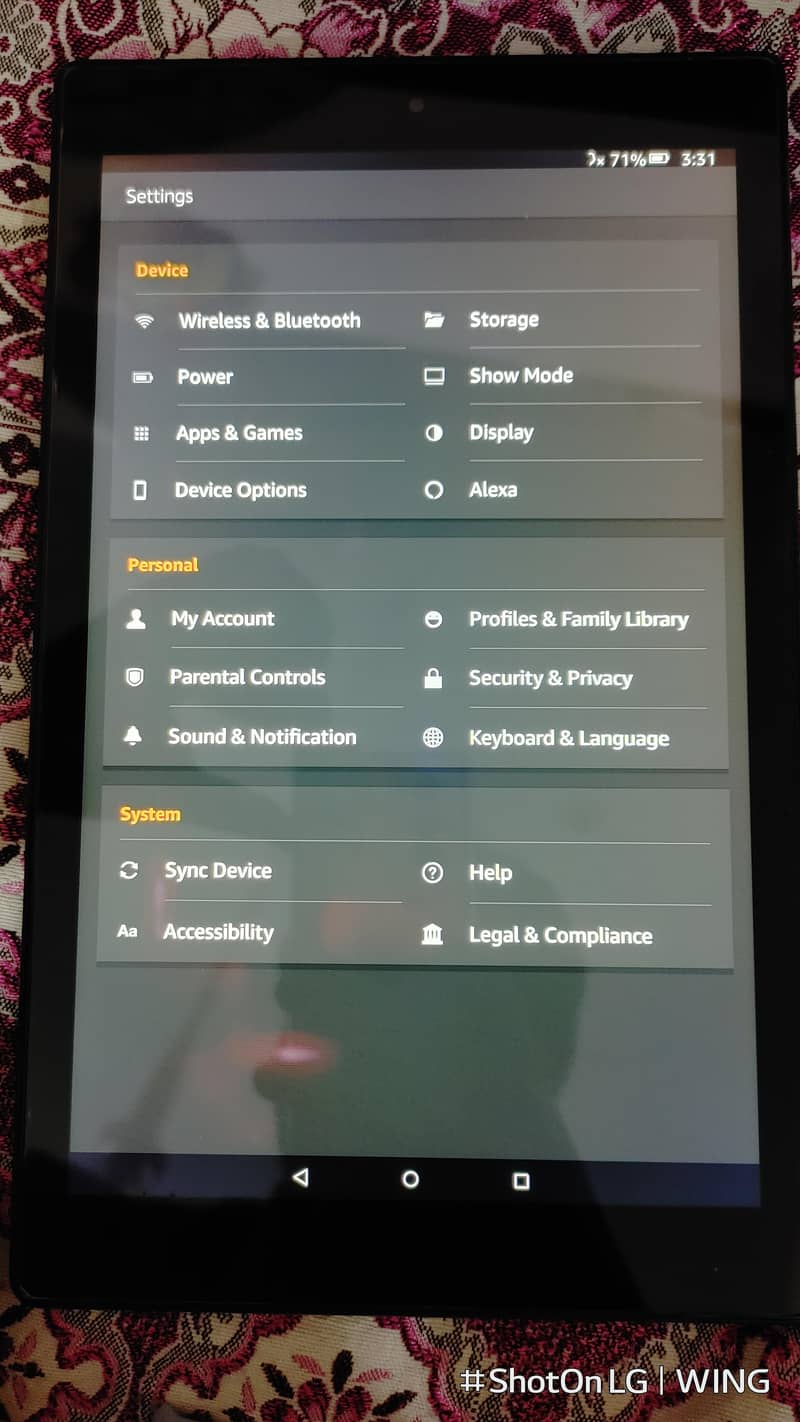 Amazon Fire HD 10 7th Generation 1