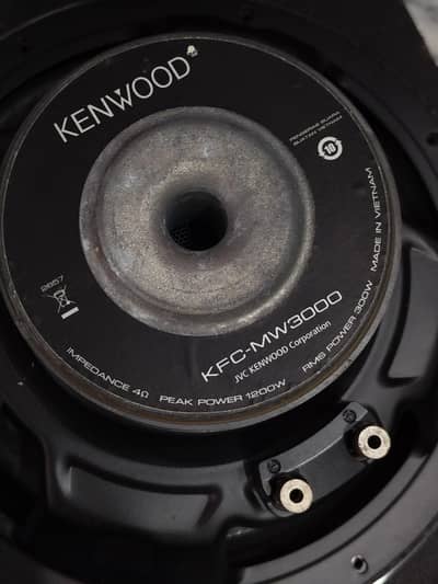 Kenwood Subwoofer and Rock Mars Amplifier