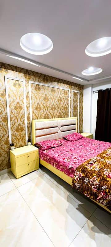 One Bed Fully Furnished Luxury Apartment Available For Rent in Quaid Block Near Eiffel Tower Bahria Town Lahore