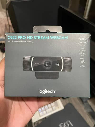 Logitech C922 Pro Stream Webcam - 10/10 Condition Like New