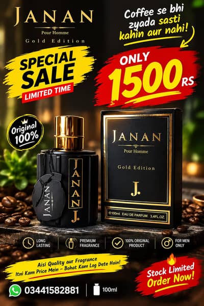 JANAN Gold Edition Perfume for Men 100ml –