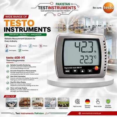 Testo 608-H1 Thermohygrometer | Temperature & Humidity Meter
