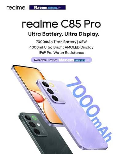 Realme C85 Pro 8/128 Mobile for sale || 7000 mAh Battery