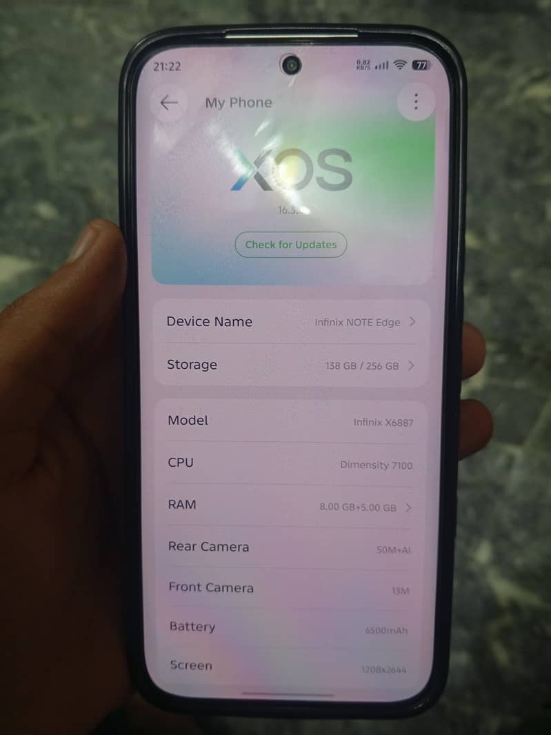 Infinix Note Edge 5
