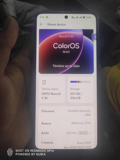 OPPO Reno12f 5g 12gb 256gb